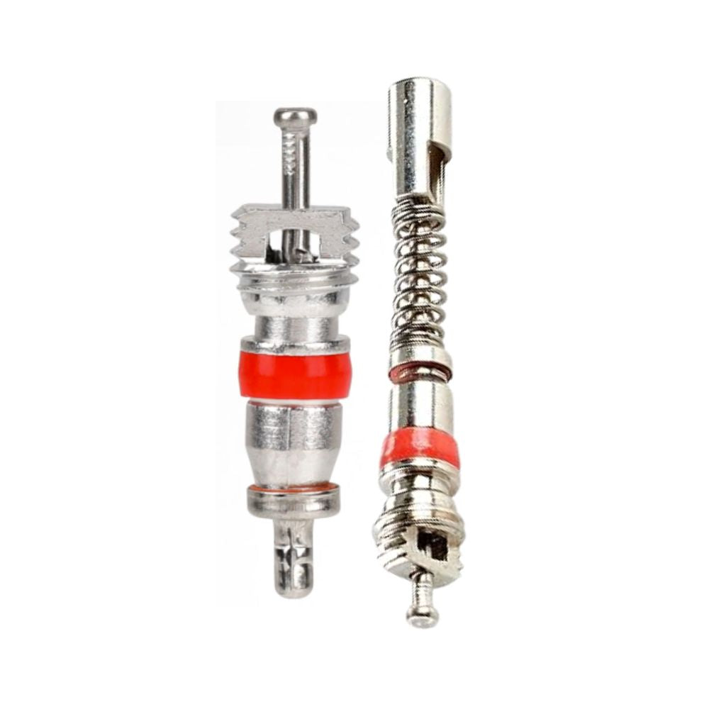 Metal valve core components for tyre valve stems