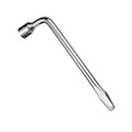 Chrome L-type wheel wrench with pry end