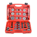 35PCS brake piston wind back kit in red carry case with adaptors and tools
