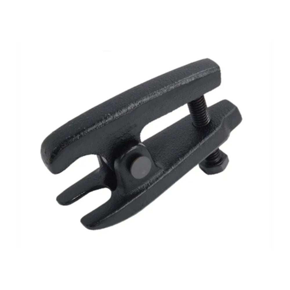 Ball joint separator heavy-duty forged steel tool on white background
