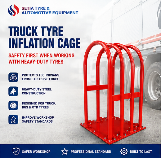 TRUCK TIRE INFLATION CAGE