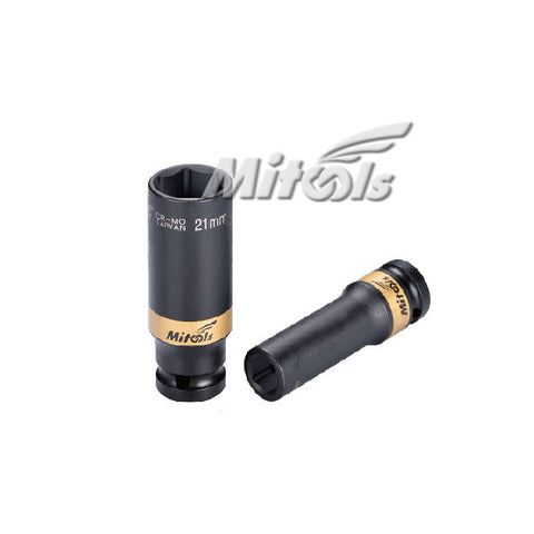 1/2"DR. Deep Impact Socket 6PT (Long / Black)