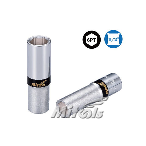 1/2"DR. Deep Socket 6PT (Long / Chrome)