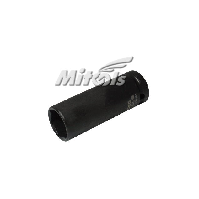 1/2"DR. Deep Thin Wall Impact Socket 6PT (Long / Black)
