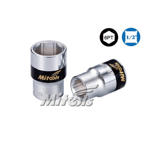 1/2" Socket 6PT (Short / Chrome)
