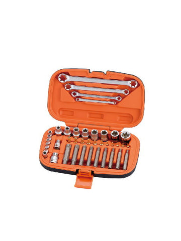 CD23441EAABP: 1/4''&3/8''&1/2''DR STAR SOCKET WRENCH SET