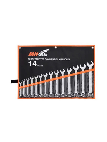 CR8-24: EUROPEAN TYPE 14PCS COMBINATION WRENCH SET