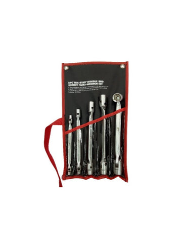 DF5PCS: 5PCS FLEX, DOUBLE TORX SOCKET END WRENCH SET
