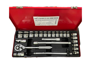 1/2S24PCS: 1/2''DR 24PCS SOCKET SET 6PT(MITOOLS BRAND)